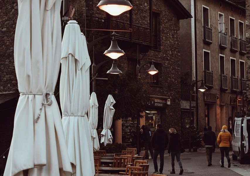 Andorra la Vella Old Town (Barri Antic) in Andorra la Vella, Andorra