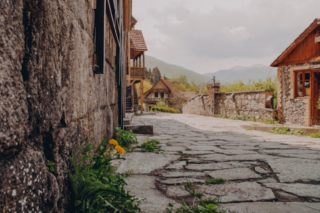 Sharambeyan Street (Old Dilijan Complex) in Dilijan, Armenia
