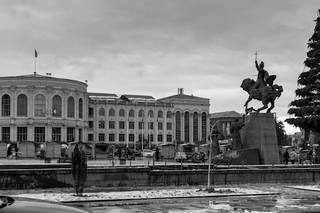 Vardanants Square in Gyumri, Armenia