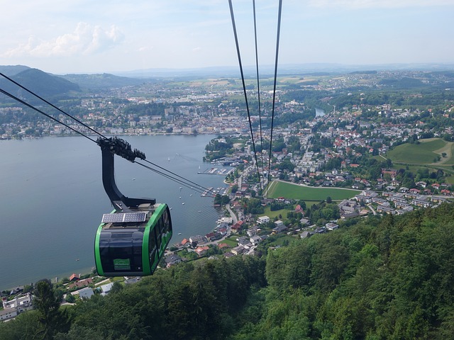 Grünberg Mountain in Gmunden, Austria