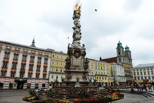 Hauptplatz (Main Square) in Linz, Austria