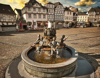 Marktplatz in Linz, Austria