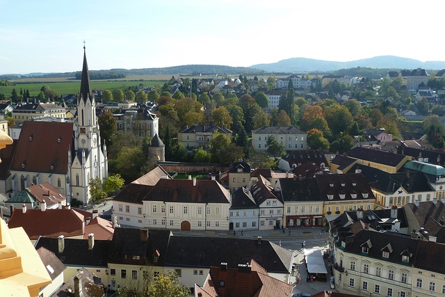 Melk's Old Town and Historic Center in Melk, Austria