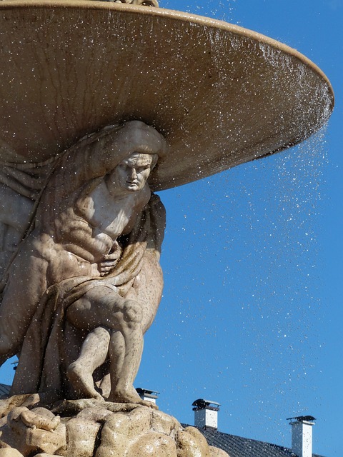 Residenzplatz and Salzburg Residenz in Salzburg, Austria