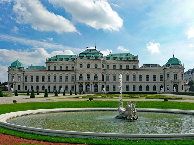 Belvedere Palace in Vienna, Austria