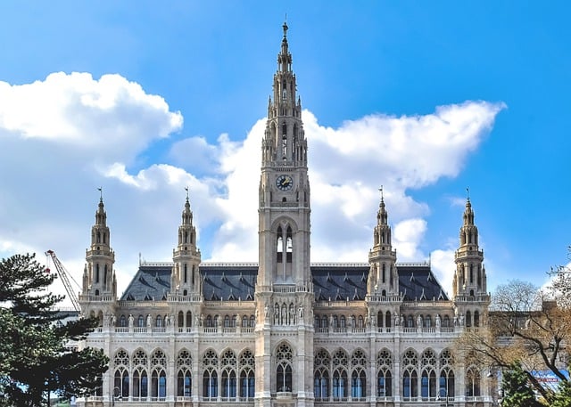 Vienna City Hall (Rathaus) in Vienna, Austria