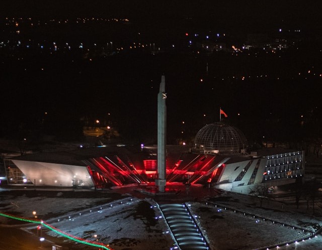 Minsk Hero City Obelisk and Victory Park in Minsk, Belarus
