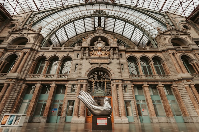 Antwerp Central Station in Antwerp, Belgium