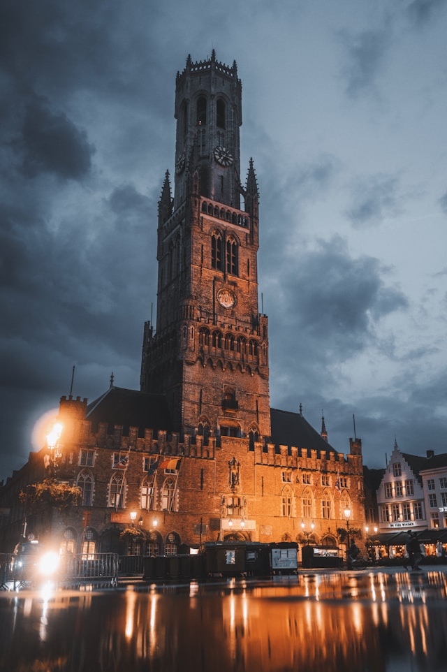 The Belfry of Bruges (Belfort) in Bruges, Belgium