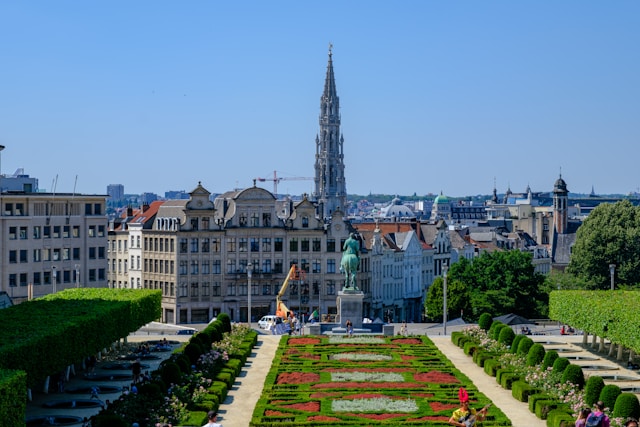 Mont des Arts in Brussels, Belgium