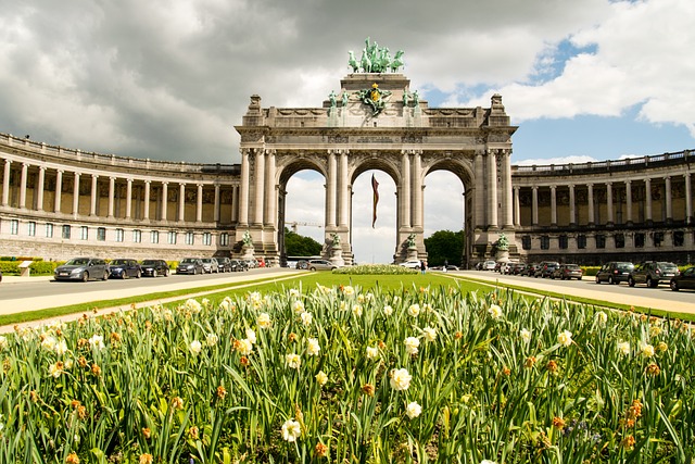 Parc du Cinquantenaire in Brussels, Belgium