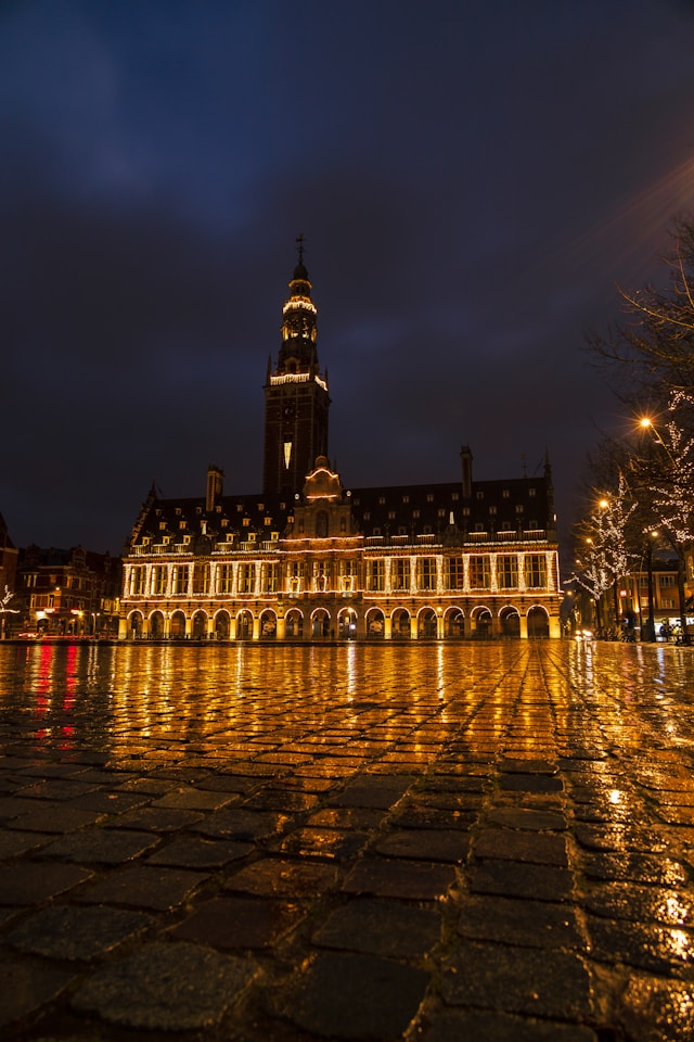The Ladeuzeplein in Leuven, Belgium