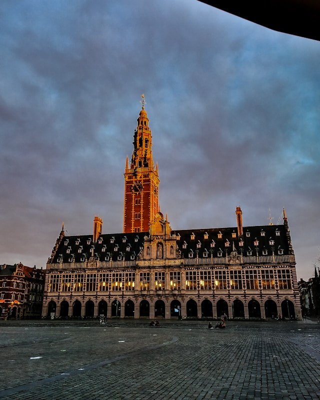 University Library and Tower in Leuven, Belgium