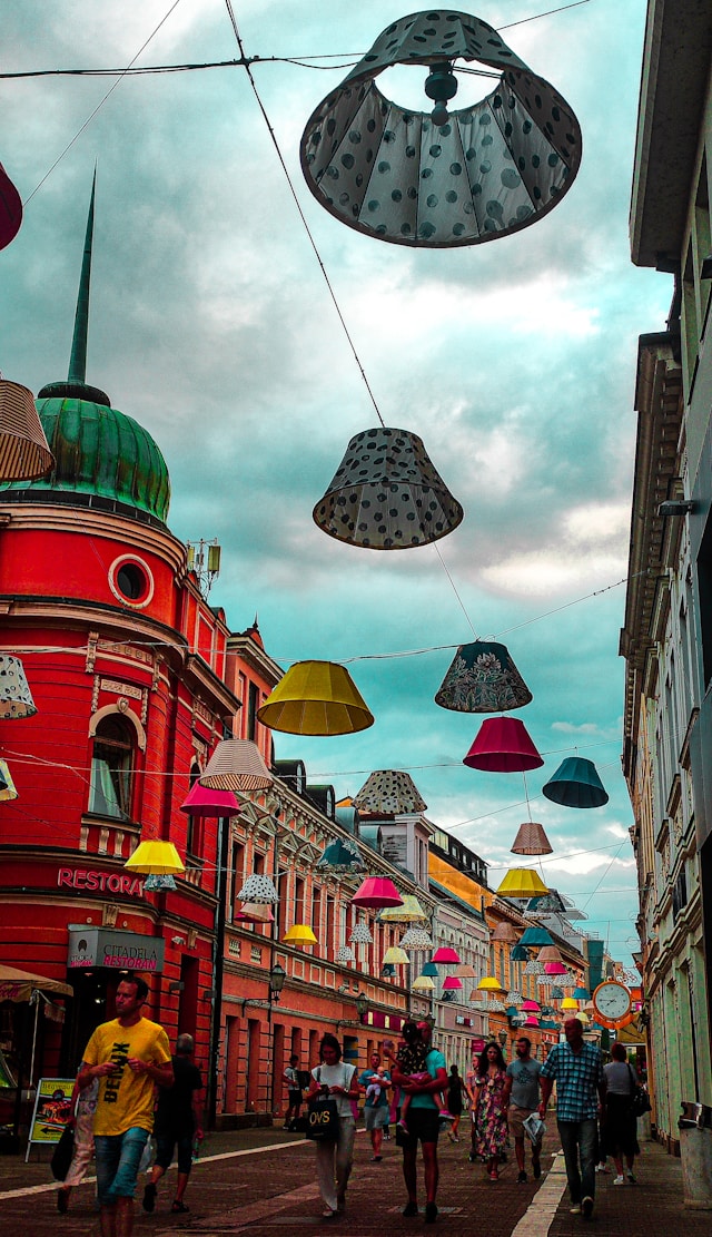 Gospodska Street in Banja Luka, Bosnia and Herzegovina