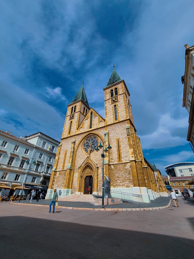 Sacred Heart Cathedral in Sarajevo, Bosnia and Herzegovina