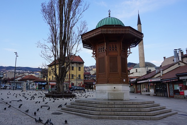 Sebilj Fountain in Sarajevo, Bosnia and Herzegovina