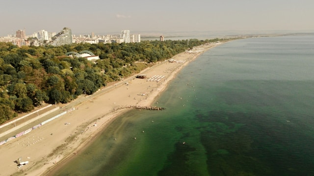 Burgas Central Beach in Burgas, Bulgaria