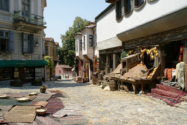 Plovdiv Old Town in Plovdiv, Bulgaria