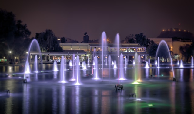 Singing Fountains in Plovdiv, Bulgaria