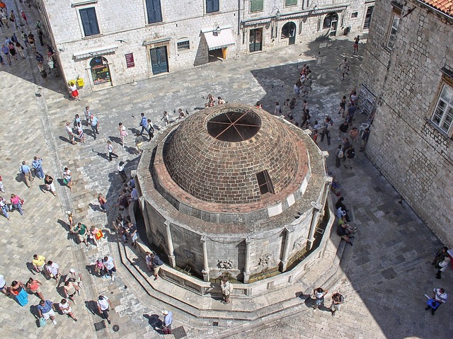 Onofrio's Fountain in Dubrovnik, Croatia