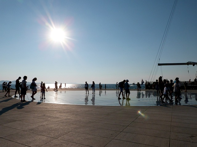 Greeting to the Sun in Zadar, Croatia