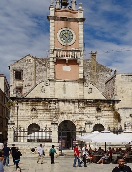 People's Square in Zadar, Croatia