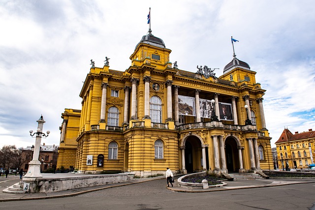 Croatian National Theatre in Zagreb, Croatia