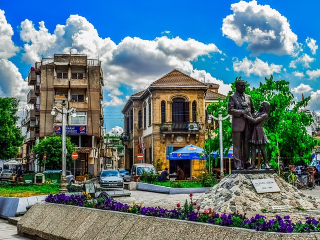 Statue of Fazil Kucuk in Nicosia, Cyprus