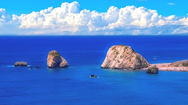 Aphrodite's Rock in Paphos, Cyprus