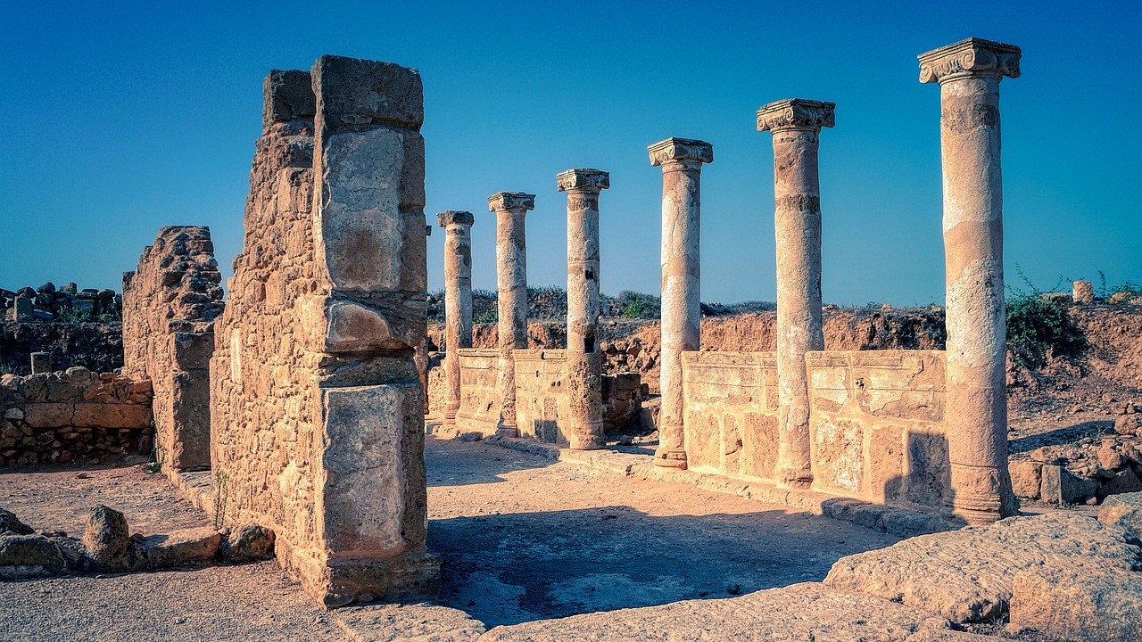Paphos Archaeological Park in Paphos, Cyprus