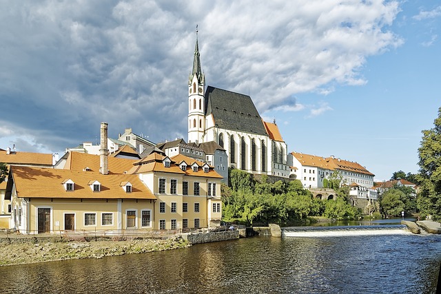 Saint Vitus Church in Cesky Krumlov, Czech Republic