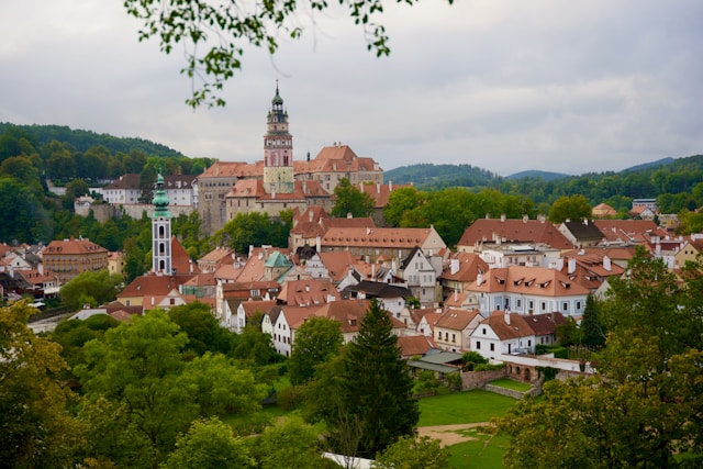 Viewpoint Stations of the Cross in Cesky Krumlov, Czech Republic
