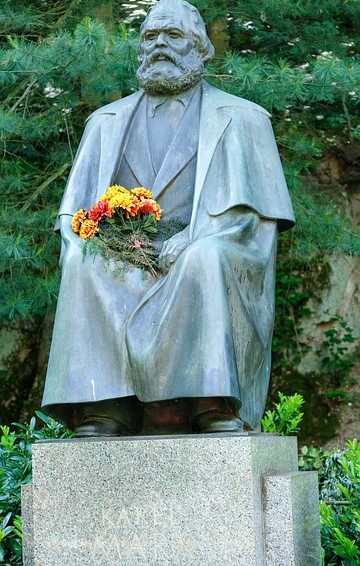 Karl Marx Statue in Karlovy Vary, Czech Republic