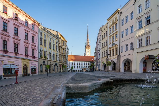 Lower Square in Olomouc, Czech Republic