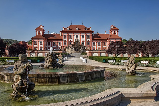 Troja Park in Prague, Czech Republic