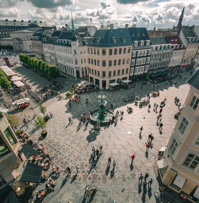 Stroget in Copenhagen, Denmark