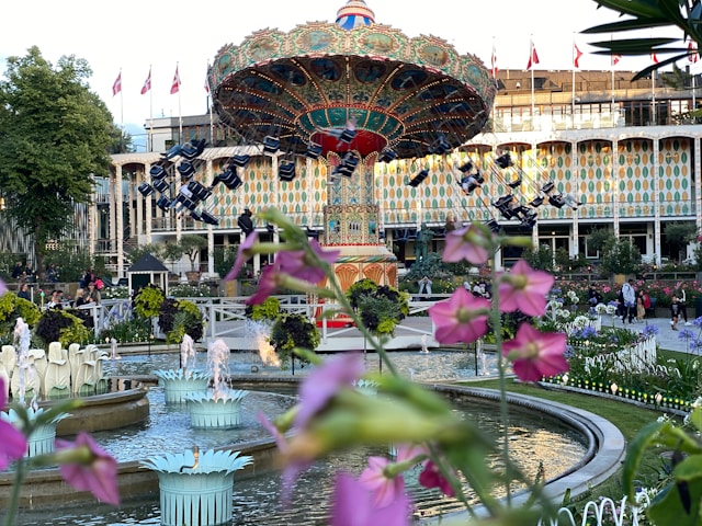 Tivoli Gardens in Copenhagen, Denmark