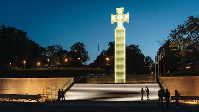 Freedom Square in Tallinn, Estonia