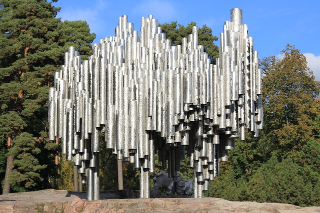 Sibelius Monument in Helsinki, Finland