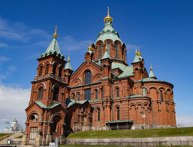 Uspenski Cathedral in Helsinki, Finland