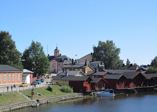 Itainen Rantakatu Riverside Warehouses in Turku, Finland