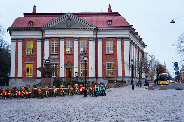 Turku Main Library (Bibliotheca) in Turku, Finland
