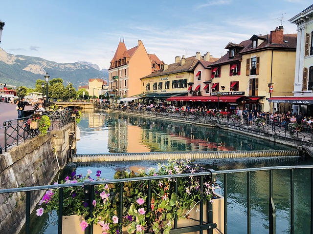Thiou Canal in Annecy, France