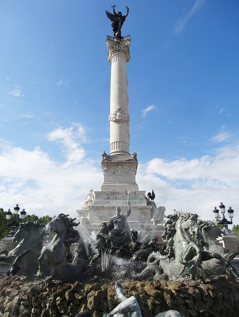 Monument aux Girondins in Bordeaux, France
