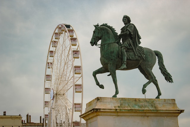 Place Bellecour in Lyon, France