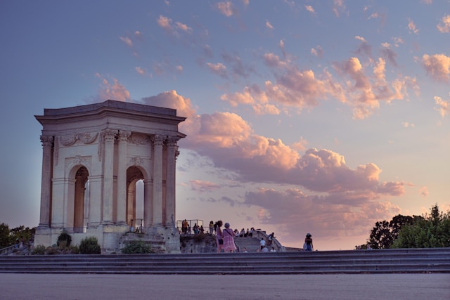 Peyrou Promenade in Montpellier, France