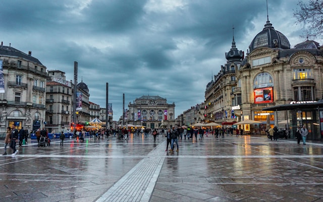 Place de la Comédie in Montpellier, France
