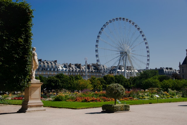 Tuileries Garden in Paris, France