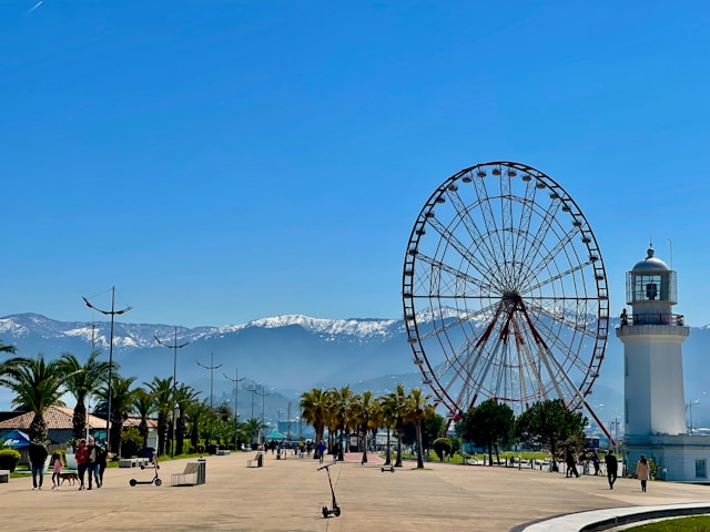 Batumi Boulevard in Batumi, Georgia