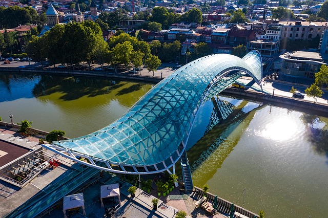 Bridge of Peace in Tbilisi, Georgia